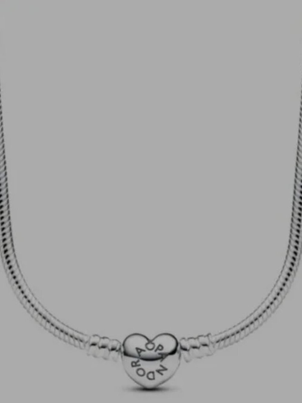 💞💞💖 Pandora Moments Heart Clasp Snake Chain Necklace